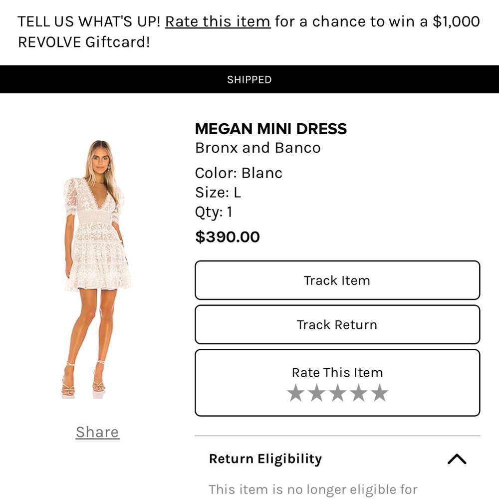 Bronx and Banco White Lace Mini Dress - Picture 4 of 16